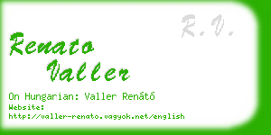 renato valler business card