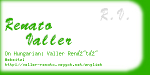 renato valler business card